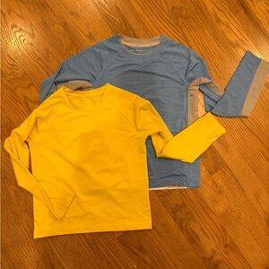 Coolibar Kids Long Sleeve Shirts in Yellow and Blue